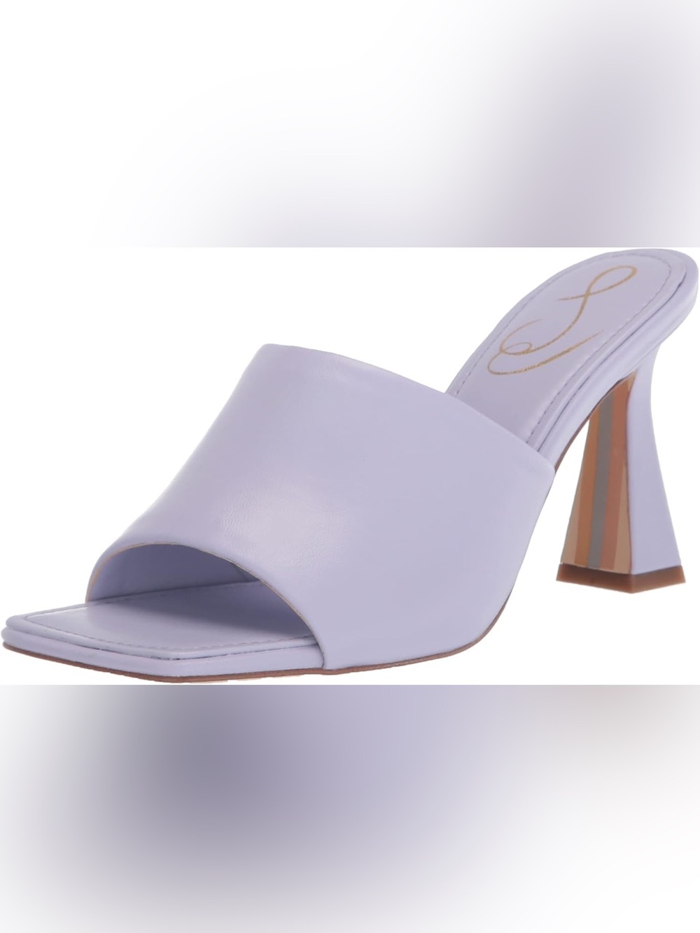 Sam Edelman Carmen Heeled Lilac Sandals - Picture 3 of 9